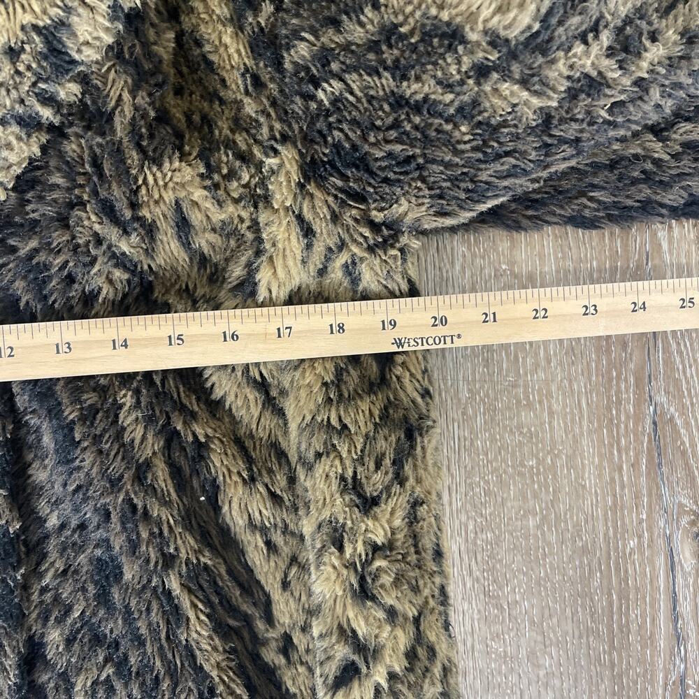 Mariel USA Vintage 80s Faux Fur Animal Print Jacket Coat Mob Wife Leopard Size M - Picture 12 of 14